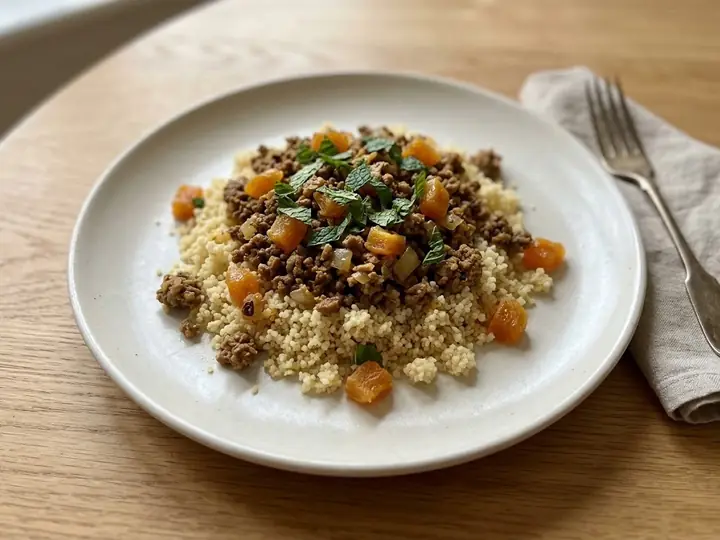 Moroccan-Spiced Lamb with Couscous