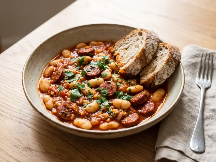 One-Pan Chorizo & Butter Bean Stew